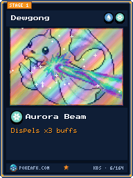 Dewgong · Aurora Beam · Foil