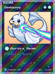 Dewgong · Aurora Beam · Reverse Foil