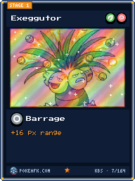 Exeggutor · Barrage · Foil