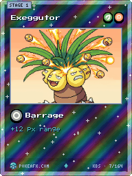 Exeggutor · Barrage · Reverse Foil