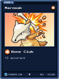 Marowak · Bone Club · Common