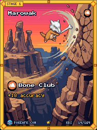 Marowak · Bone Club · Illustration Rare