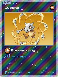Cubone · Bonemerang · Reverse Foil