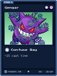 Gengar · Confuse Ray · Common
