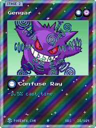 Gengar · Confuse Ray · Reverse Foil