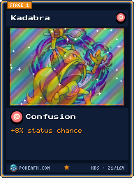 Kadabra · Confusion · Foil