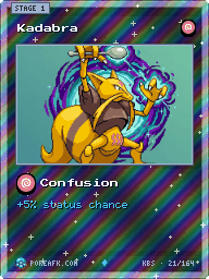 Kadabra · Confusion · Reverse Foil