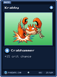 Krabby · Crabhammer · Common