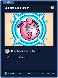 Wigglytuff · Defense Curl · Common