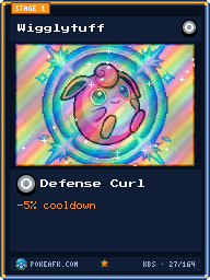 Wigglytuff · Defense Curl · Foil