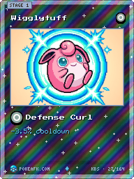 Wigglytuff · Defense Curl · Reverse Foil