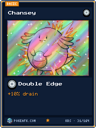 Chansey · Double Edge · Foil