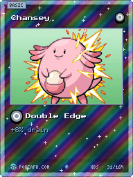 Chansey · Double Edge · Reverse Foil