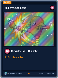 Hitmonlee · Double Kick · Foil