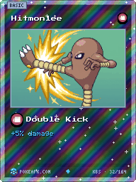 Hitmonlee · Double Kick · Reverse Foil