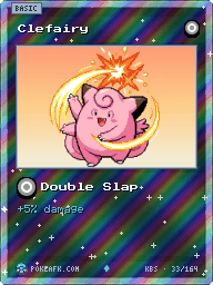 Clefairy · Double Slap · Reverse Foil