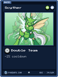 Scyther · Double Team · Common