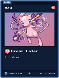 Mew · Dream Eater · Common