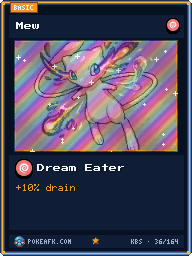 Mew · Dream Eater · Foil