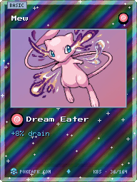 Mew · Dream Eater · Reverse Foil