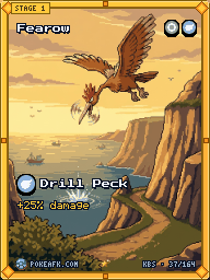 Fearow · Drill Peck · Illustration Rare