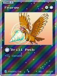 Fearow · Drill Peck · Reverse Foil