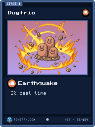 Dugtrio · Earthquake · Common