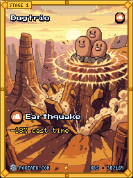 Dugtrio · Earthquake · Illustration Rare