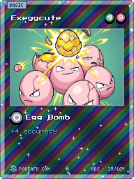 Exeggcute · Egg Bomb · Reverse Foil