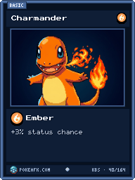 Charmander · Ember · Common