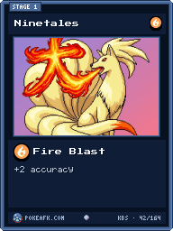 Ninetales · Fire Blast · Common