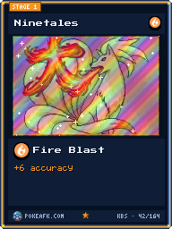 Ninetales · Fire Blast · Foil