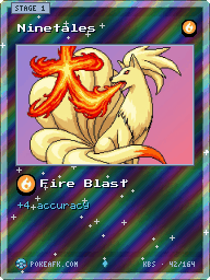 Ninetales · Fire Blast · Reverse Foil