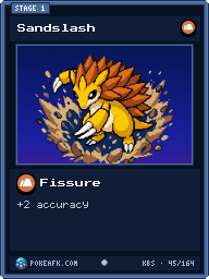 Sandslash · Fissure · Common