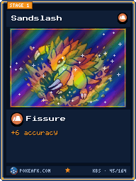 Sandslash · Fissure · Foil