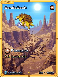Sandslash · Fissure · Illustration Rare