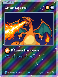 Charizard · Flamethrower · Reverse Foil