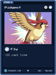 Pidgeot · Fly · Common