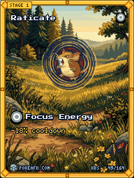 Raticate · Focus Energy · Illustration Rare