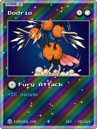 Dodrio · Fury Attack · Reverse Foil