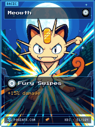 Meowth · Fury Swipes · Full Art