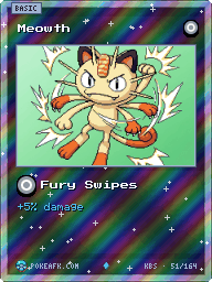 Meowth · Fury Swipes · Reverse Foil