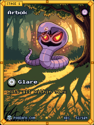 Arbok · Glare · Illustration Rare