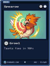 Spearow · Growl · Common