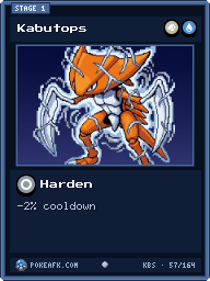 Kabutops · Harden · Common