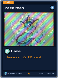 Vaporeon · Haze · Foil