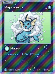 Vaporeon · Haze · Reverse Foil