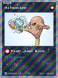 Hitmonlee · High Jump Kick · Reverse Foil