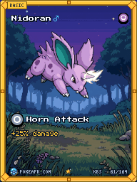 Nidoran♂ · Horn Attack · Illustration Rare