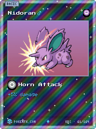 Nidoran♂ · Horn Attack · Reverse Foil